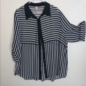 Sheer button up